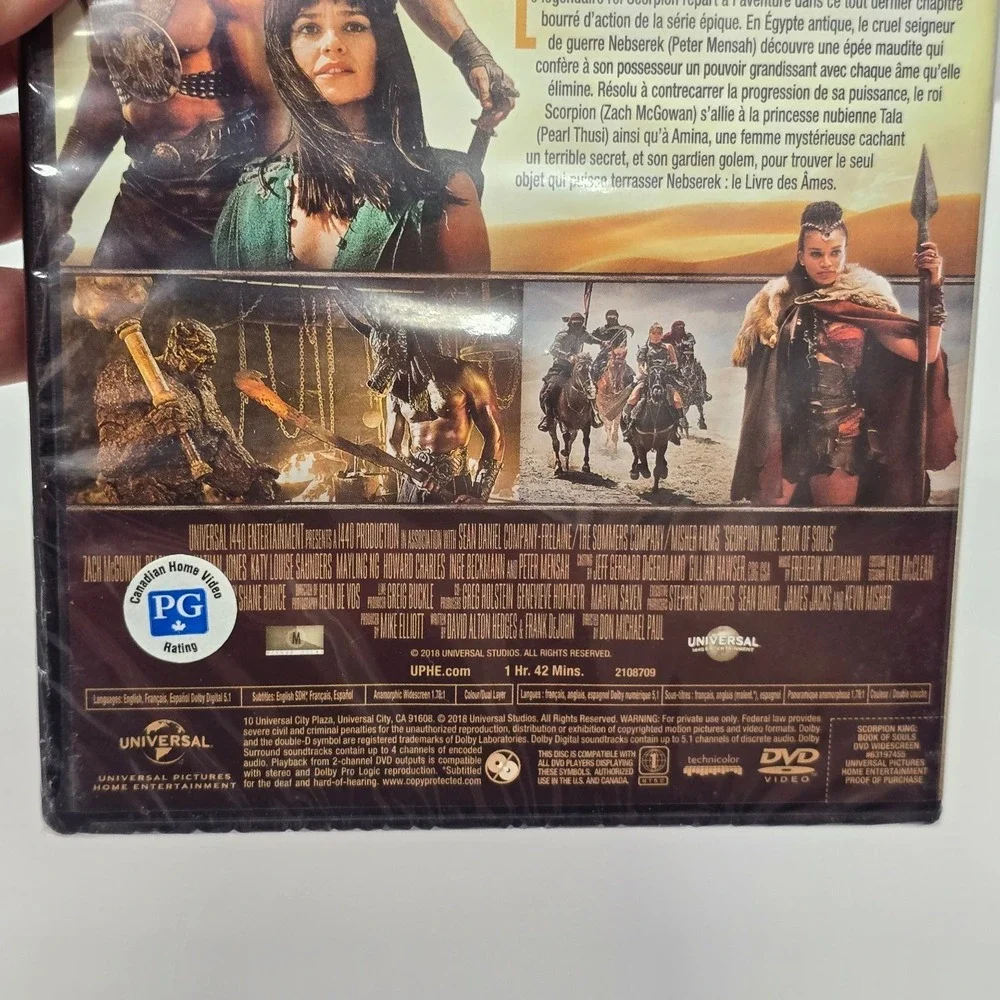 Scorpion Book of Souls DVD 2018 Zach McGowan Peter Mensah Action Adventure - Picture 4 of 4